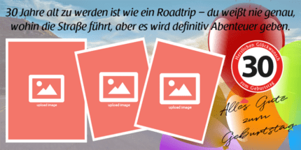 XXL-Banner zum 30. – personalisierbar für die Party