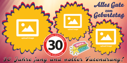 Geburtstagsbanner 30 Jahre – hochwertiger Druck, individuell gestaltbar