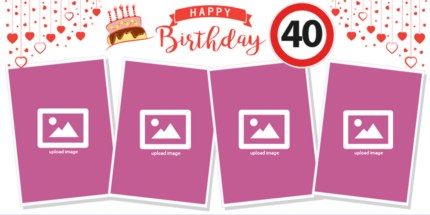 Geburtstagsbanner 40 Jahre – hochwertiger Druck, individuell gestaltbar