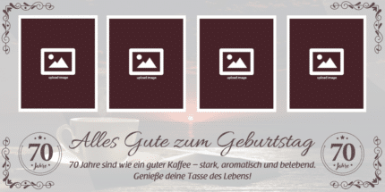 XXL-Banner zum 70. – personalisierbar für die Feier