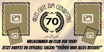 Geburtstagsbanner 70. – individuell bedruckt als Partydeko