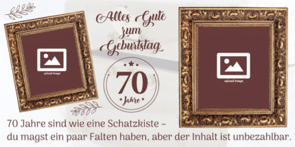 Geburtstagsbanner 70 Jahre – hochwertiger Druck, individuell gestaltbar