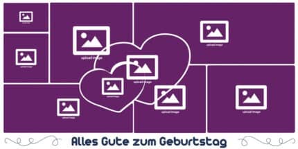 Für unvergessliche Feiern: Fotocollagen Geburtstagsbanner mit deinen schönsten Fotos!"
