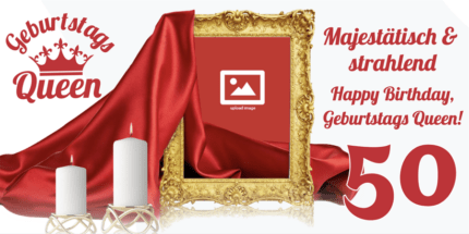 Geburtstagsbanner 50 Jahre – hochwertiger Druck, individuell gestaltbar
